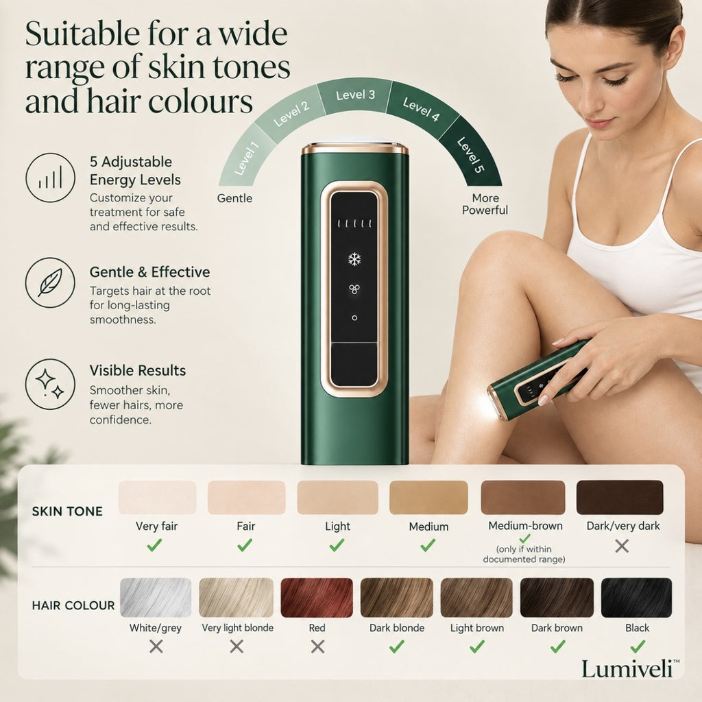 Lumiveli™ IPL Hair Reduction Device